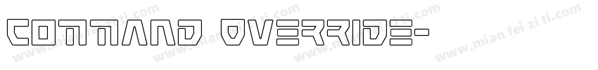 Command Override字体转换